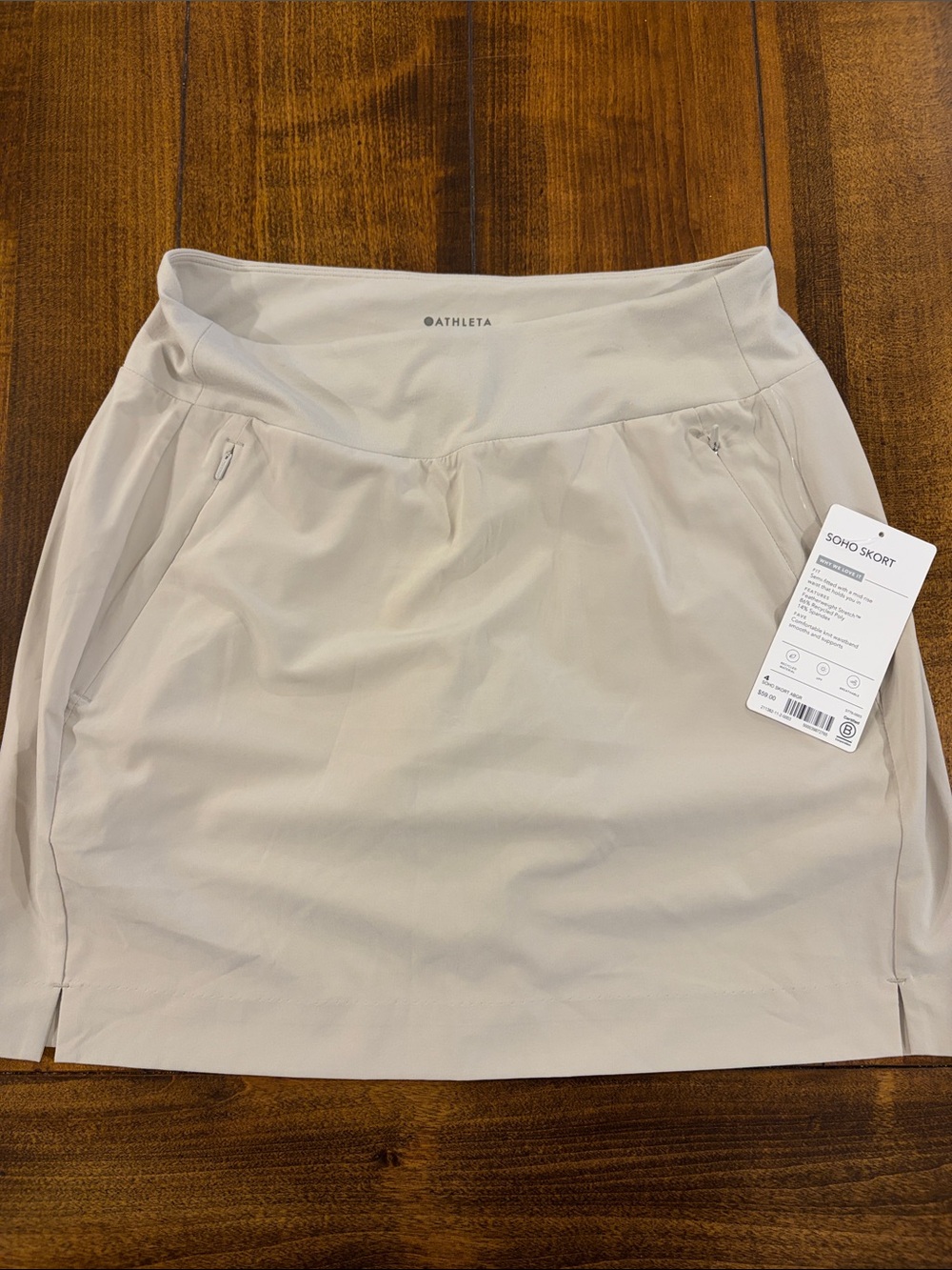 NWT athleta Soho Skort in Light Beige - Women's Active Skort